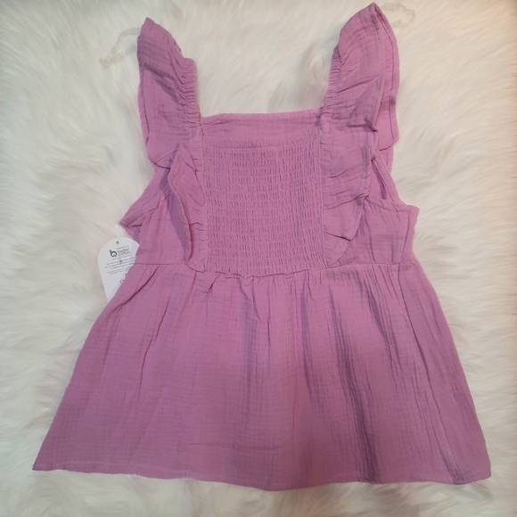 Girls 2pc Matching Set - eyelet ruffle top & ruffle layered skirt Size: L 10-12 - Picture 4 of 11